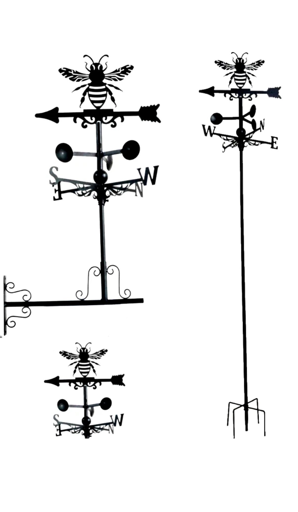 Bee floor stand and wall mounted weathervane