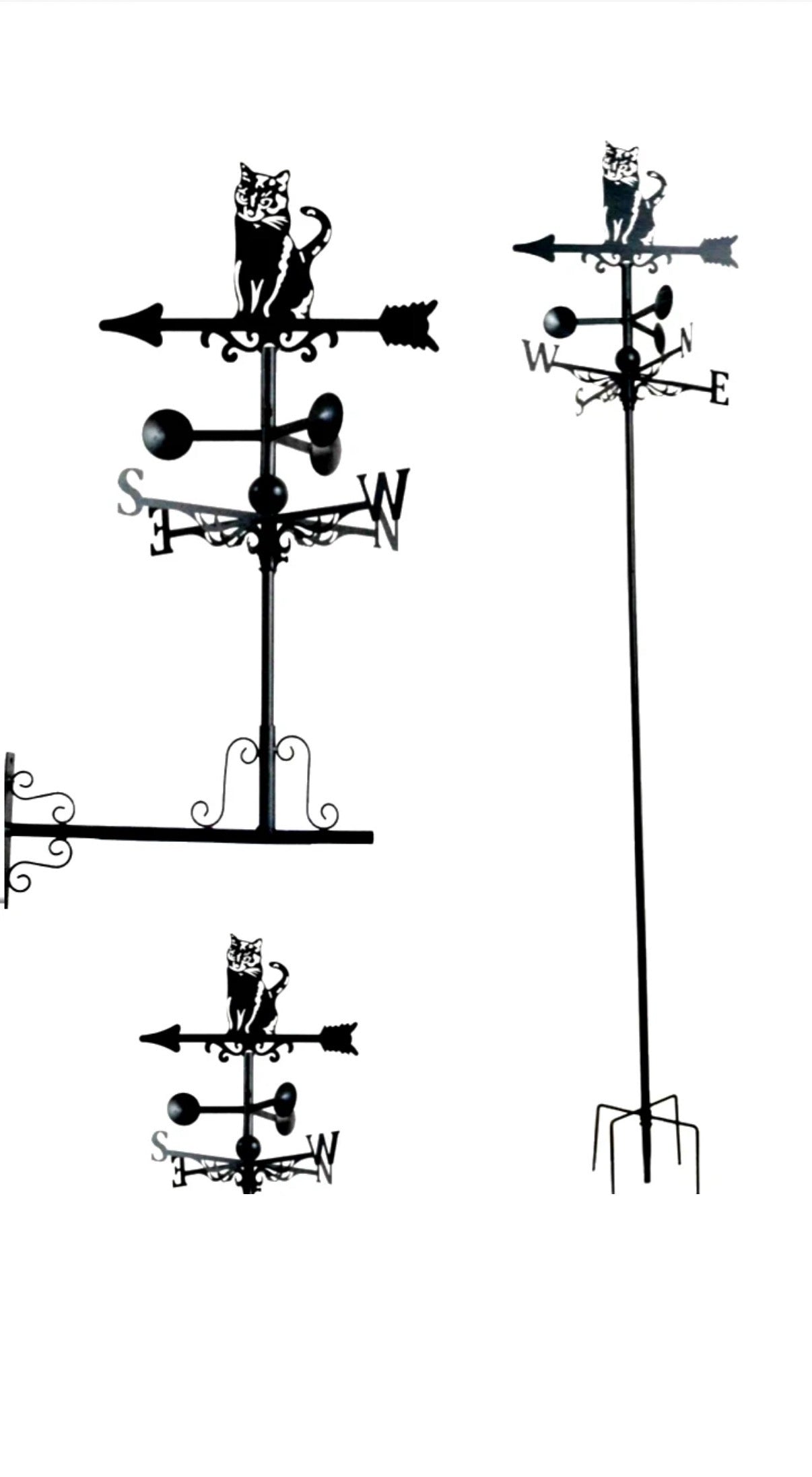 Cat floor stand and wall mounted weathervane