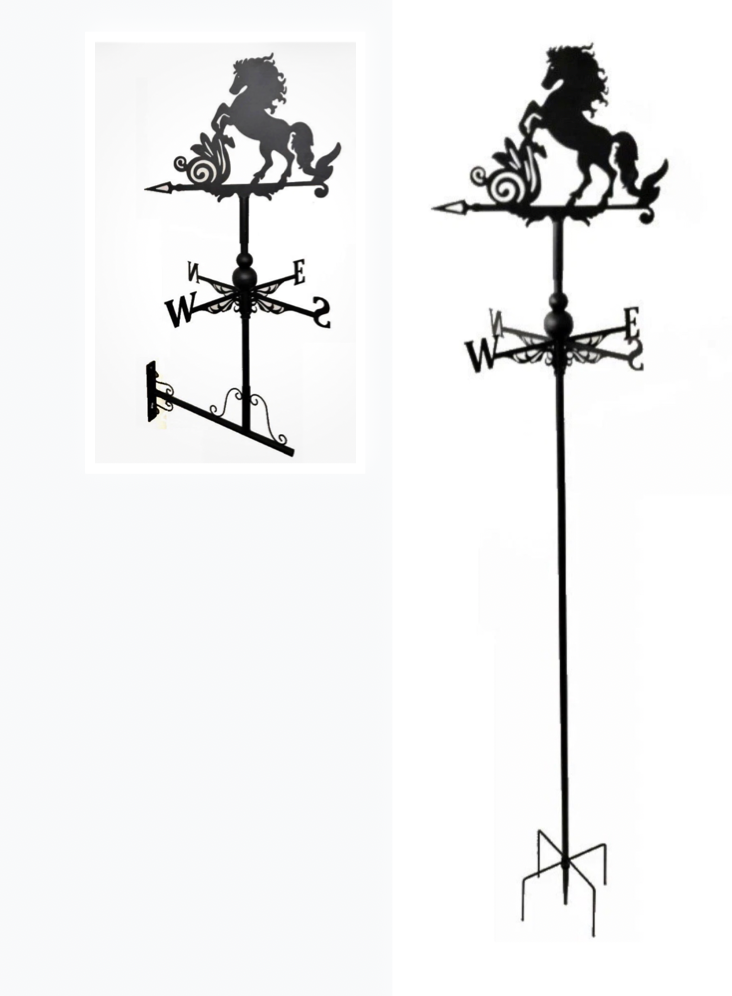 Horse floor stand and wall mounted weathervane