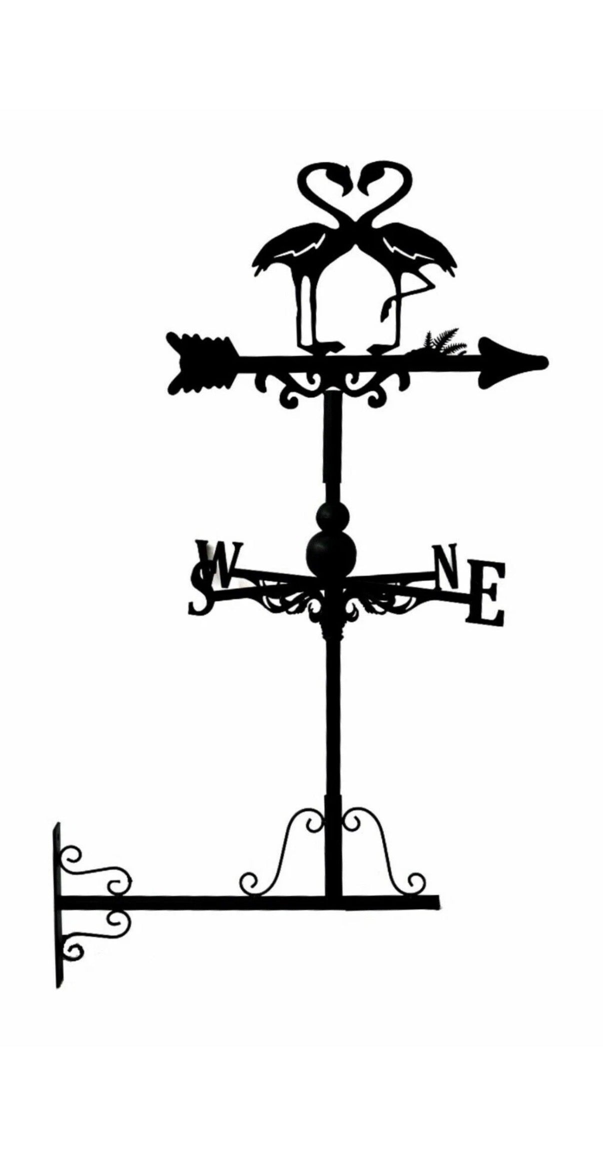 Flamingo floor stand and wall mounted weathervane