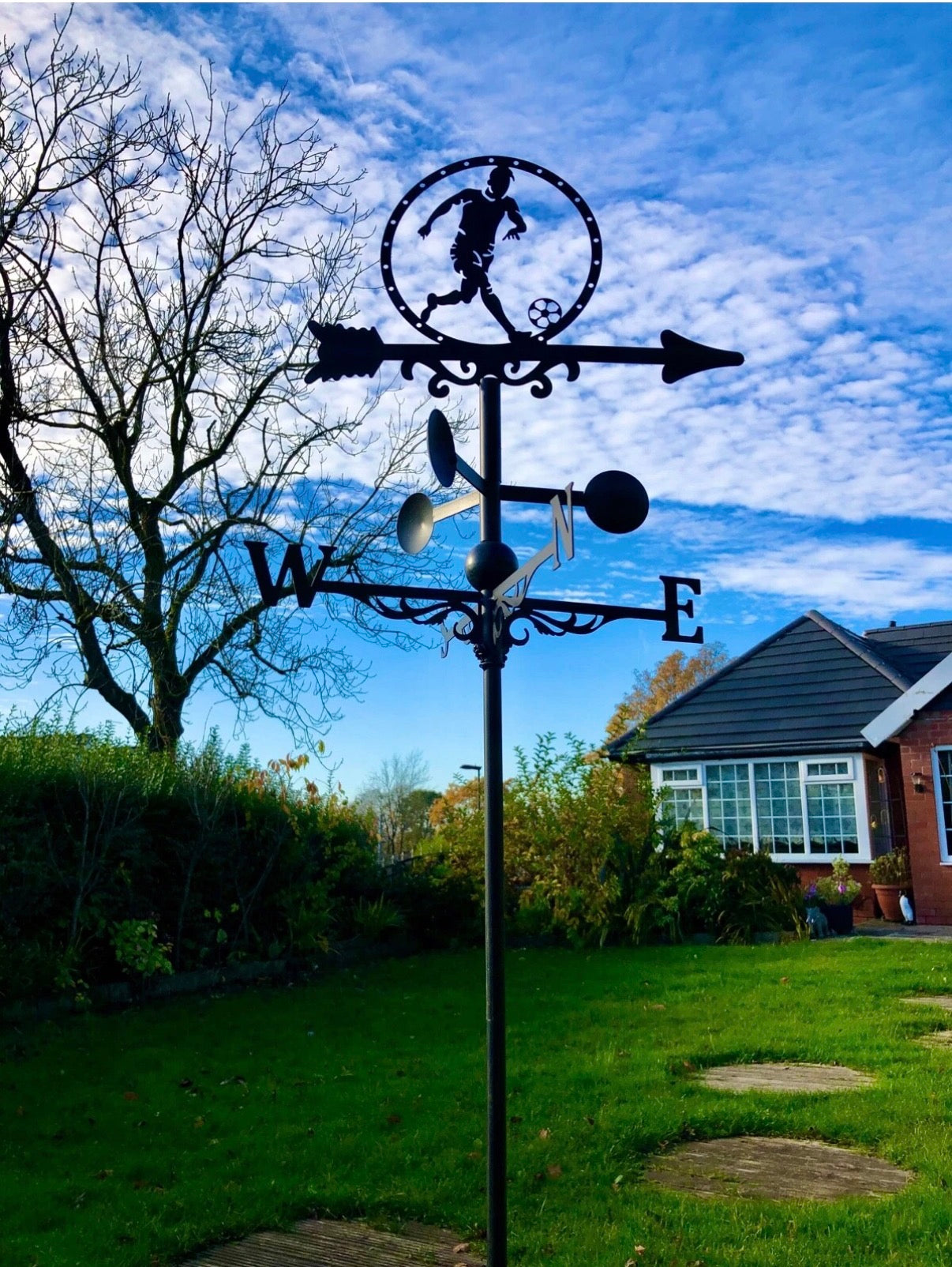 Football floor stand and wall mounted weathervane