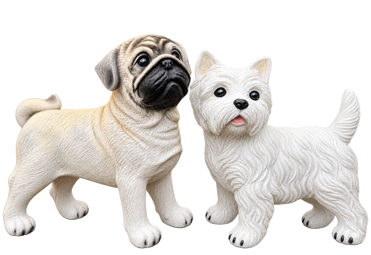 Westie Dog Garden Ornament Statues Sculpture Outdoor Resin Puppy Figurine Pup