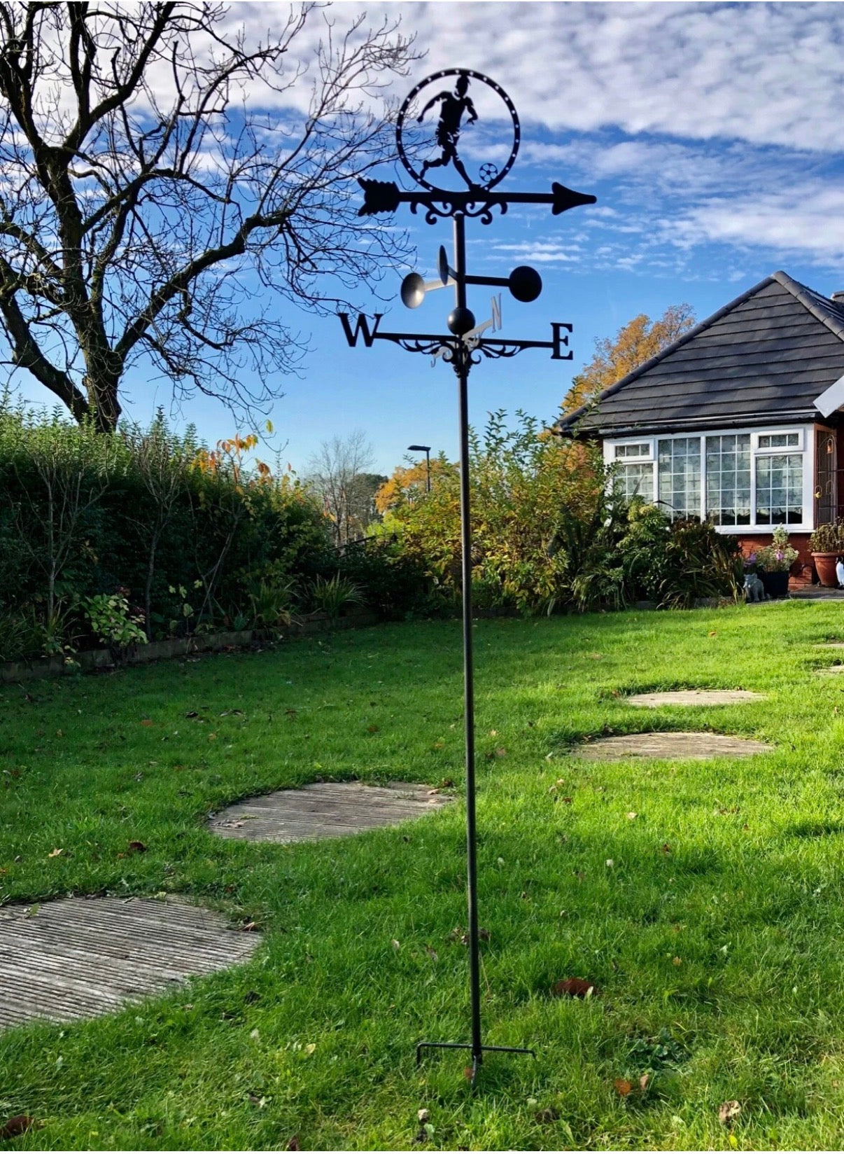 Football floor stand and wall mounted weathervane