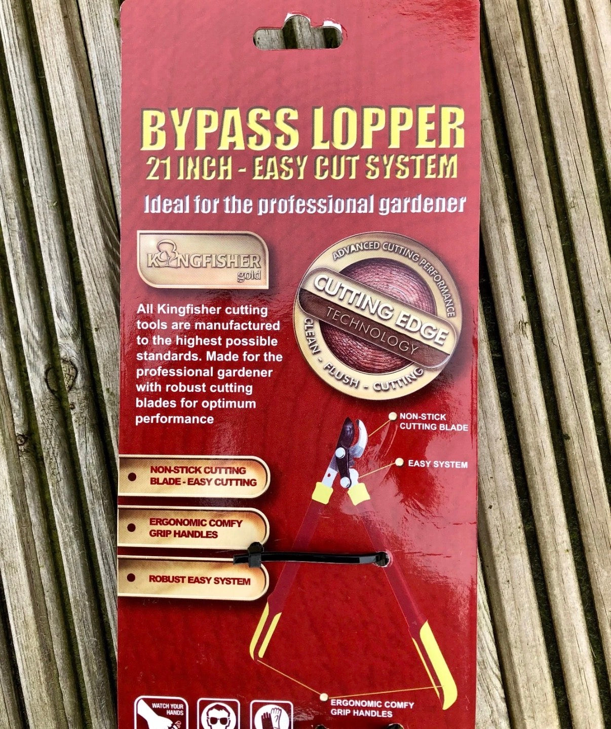 Kingfisher Pro Gold 21in Easy Cut System lopper Professional Bypass Lopper Gift