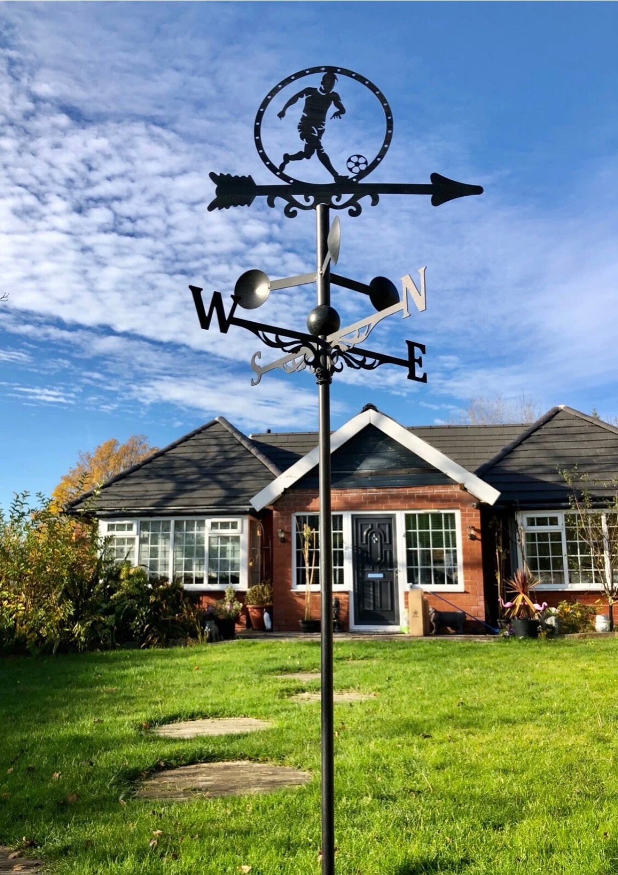 Football floor stand and wall mounted weathervane