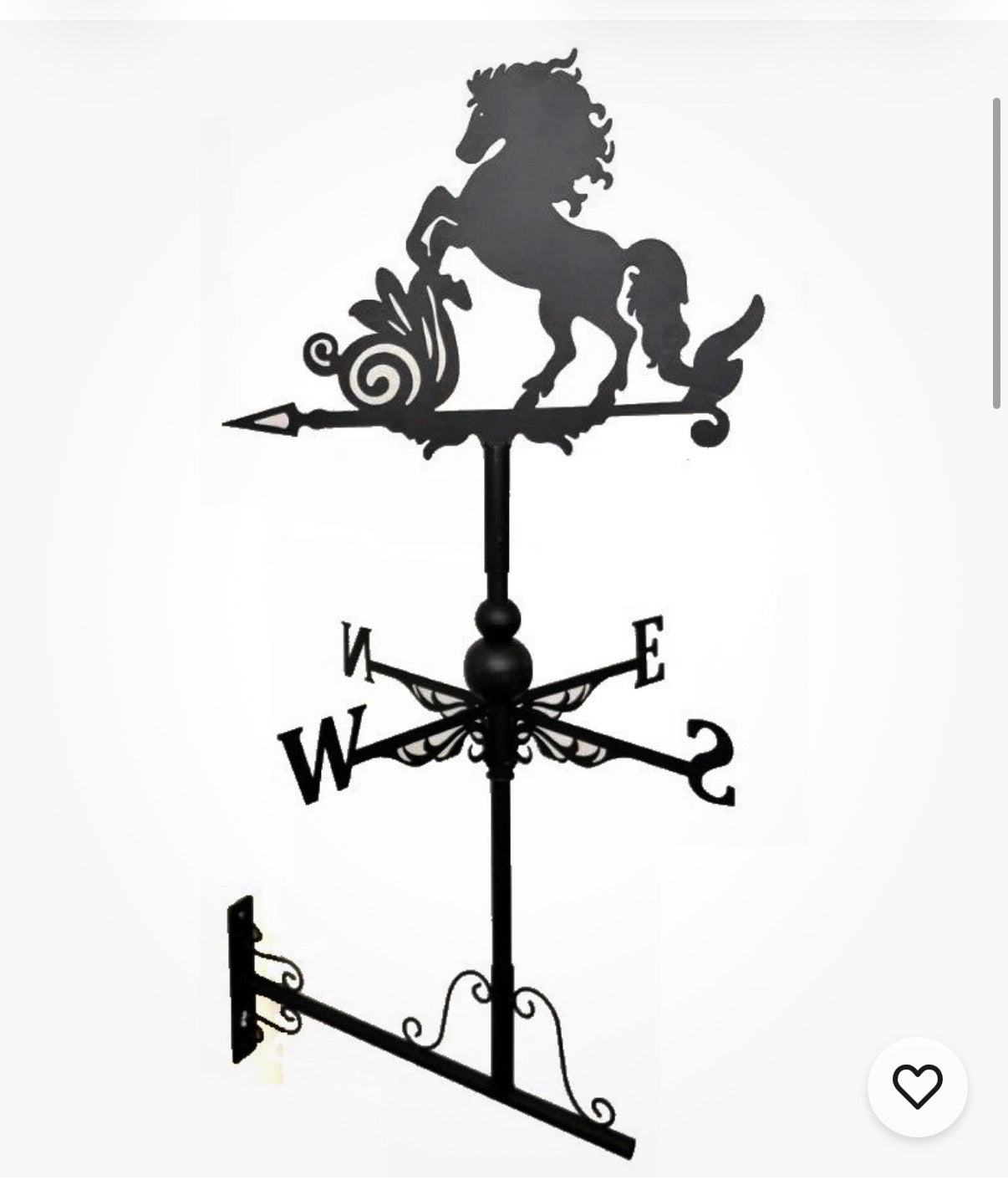 Horse floor stand and wall mounted weathervane