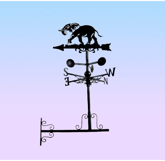 Elephant floor stand and wall mounted weathervane