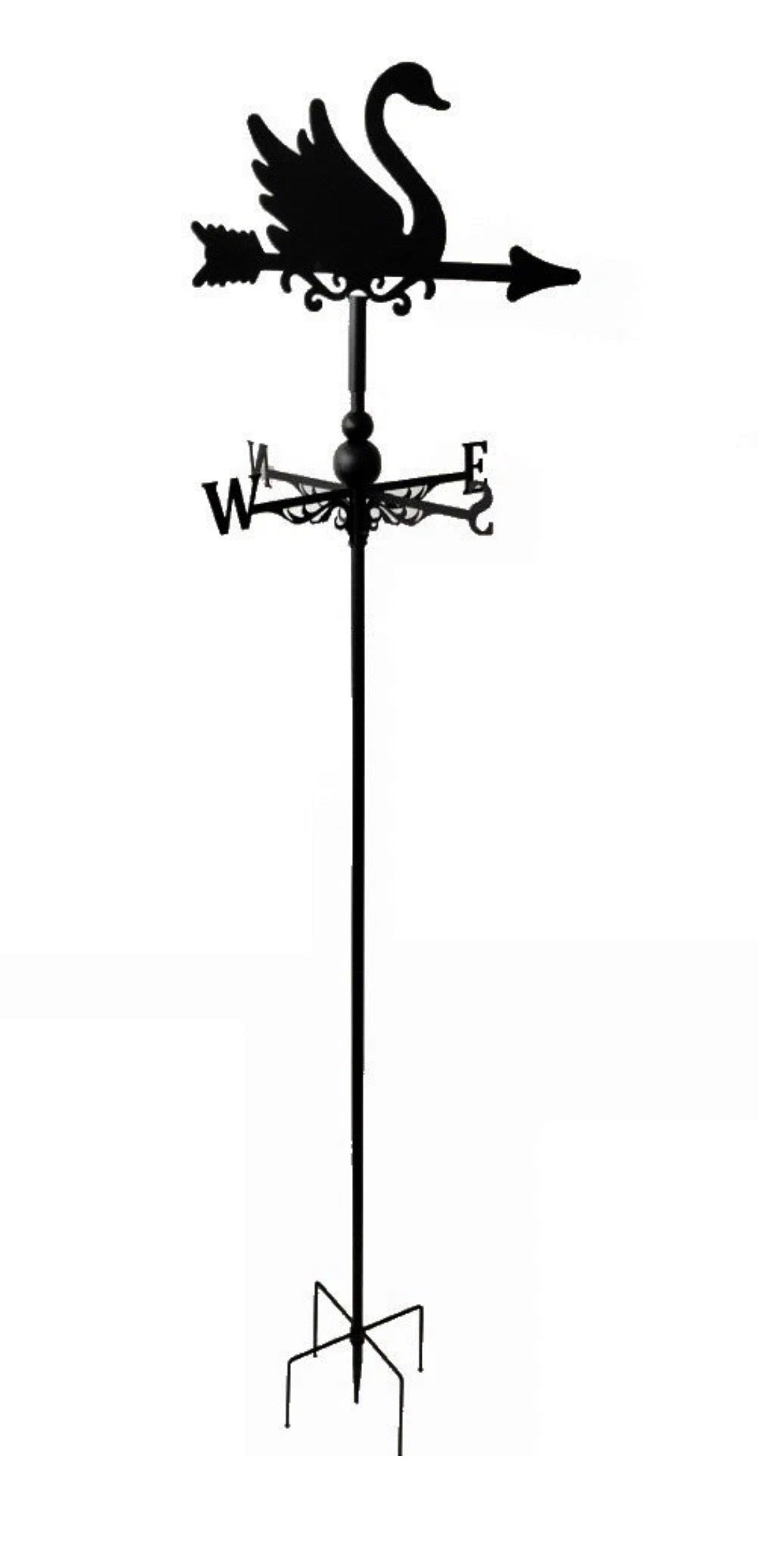 Swan floor stand and wall mounted weathervane
