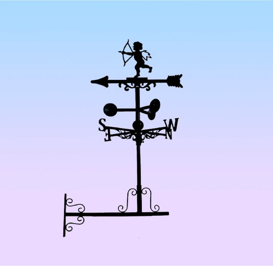 Cupid family floor stand and wall mounted weathervane