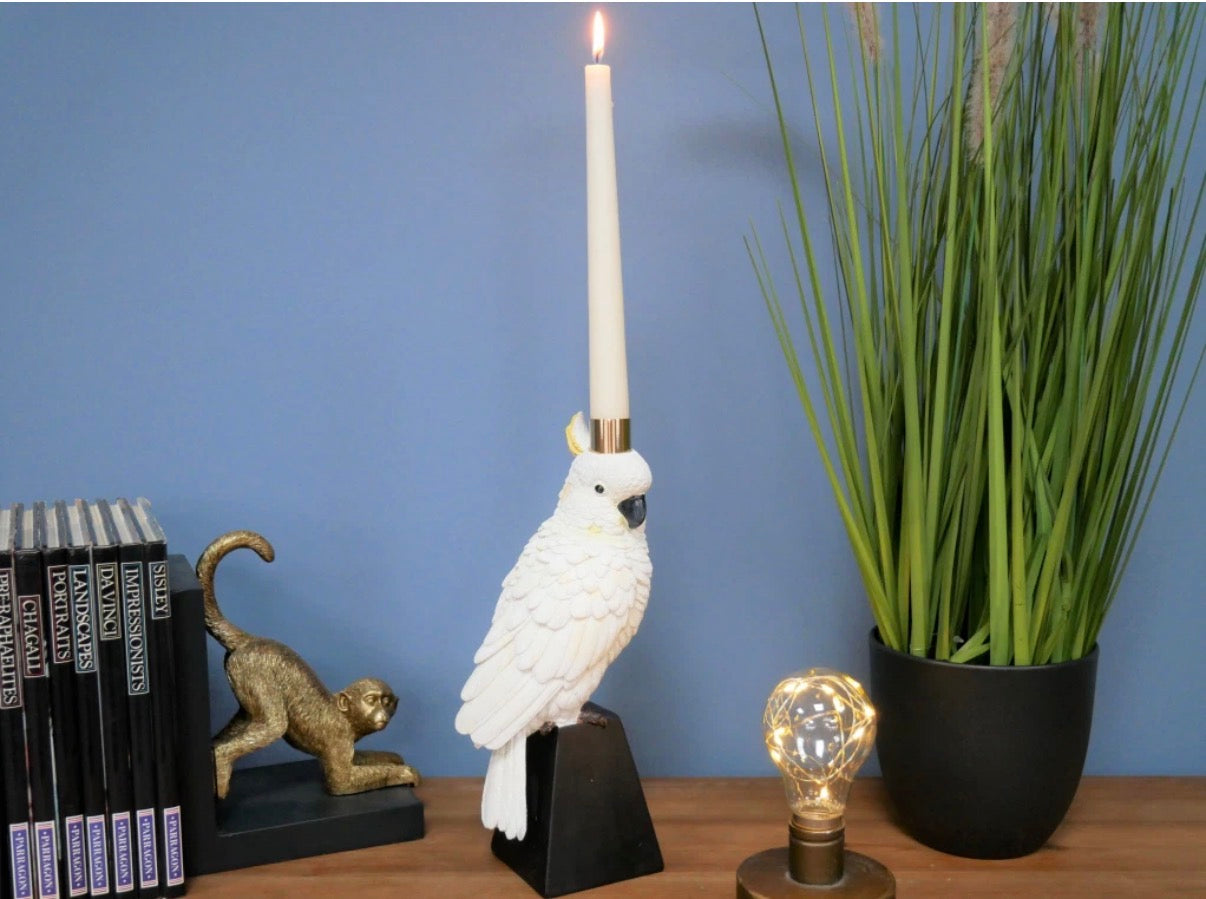 New Parrot Candle Holder Unique Home Decor Sculpture indoor gift