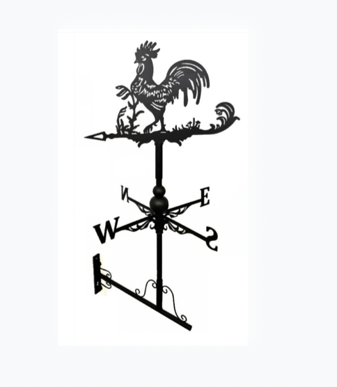 Rooster floor stand and wall mounted weathervane
