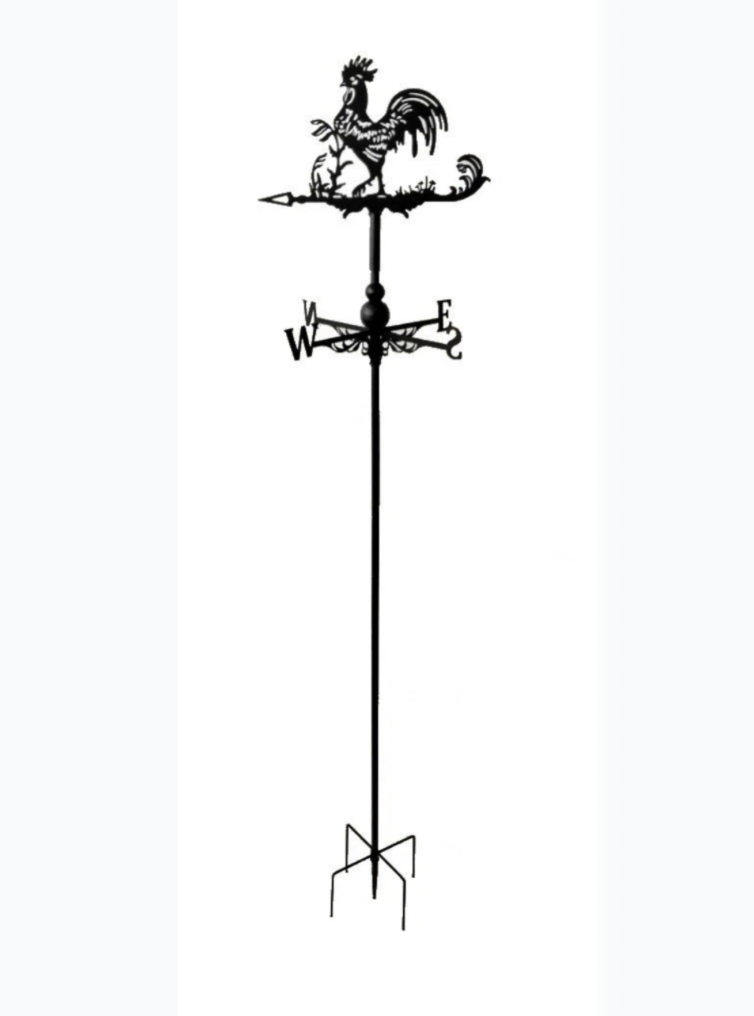 Rooster floor stand and wall mounted weathervane
