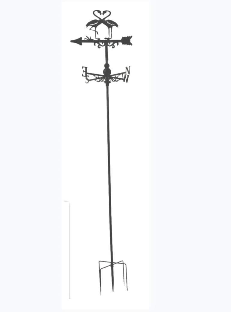 Flamingo floor stand and wall mounted weathervane