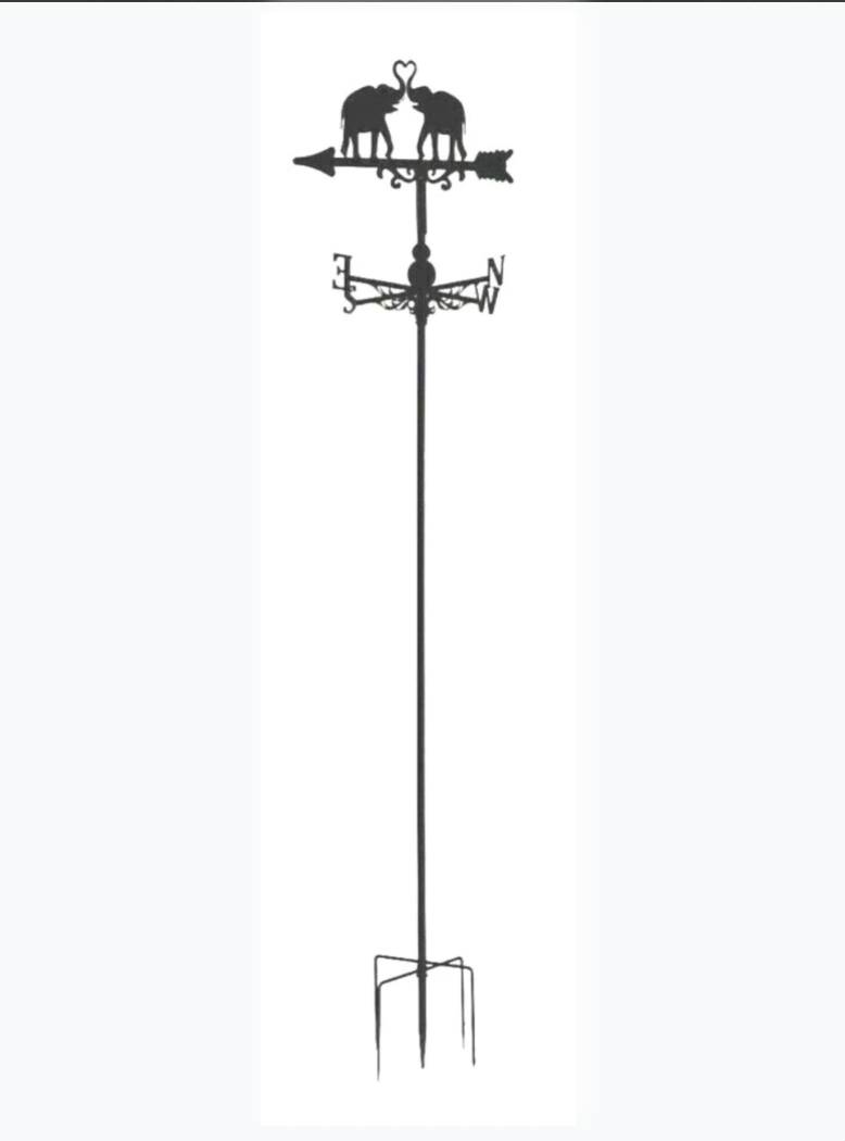 Love Elephant floor stand and wall mounted weathervane