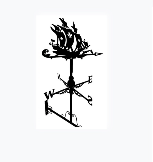 Pirate Ship floor stand and wall mounted weathervane