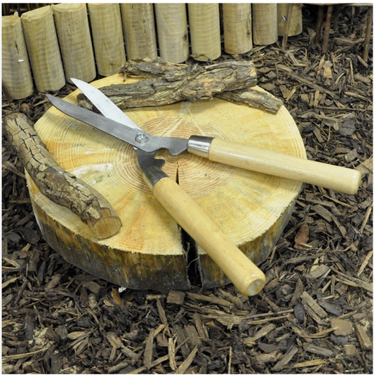New Garden Shears Wood Handle Gardening Trimming Grass Edge Prunning Cutter