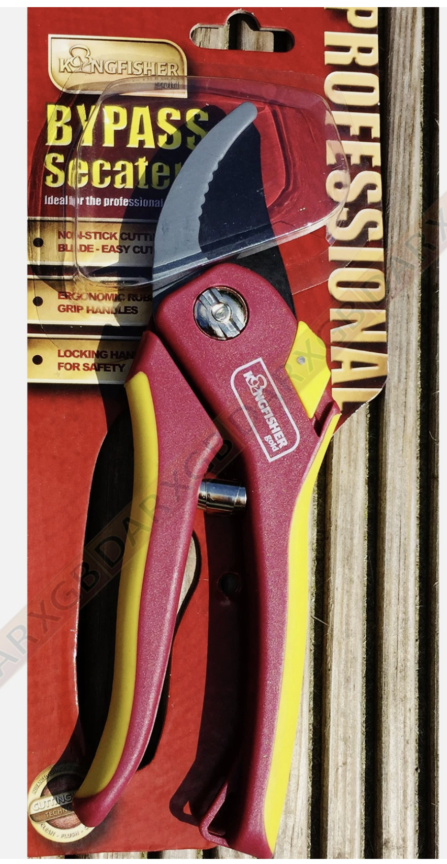 8" Kingfisher Bypass Secateurs Hand Pruner Pruning Shears Non-Stick Blades NEW