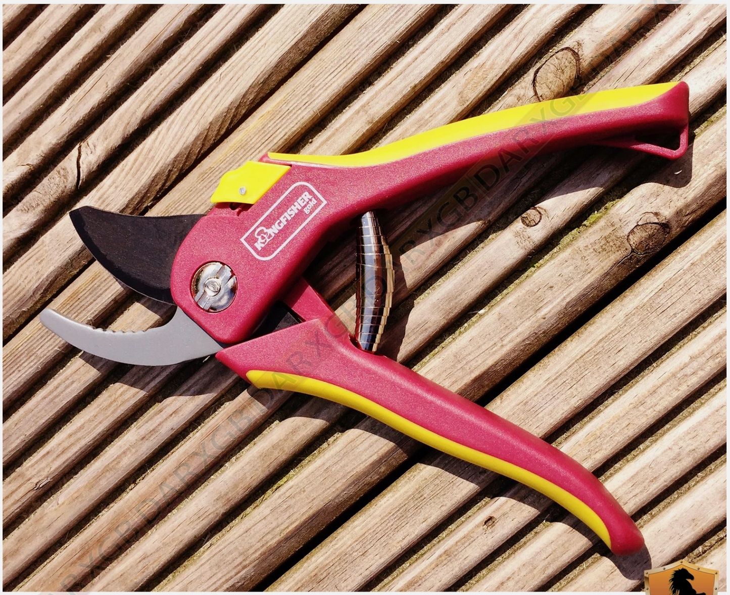 8" Kingfisher Bypass Secateurs Hand Pruner Pruning Shears Non-Stick Blades NEW