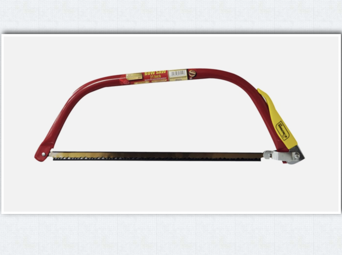 Deluxe 21 inch Bow Saw with Comfy Grip Handle - Kingfisher Pro Gold range