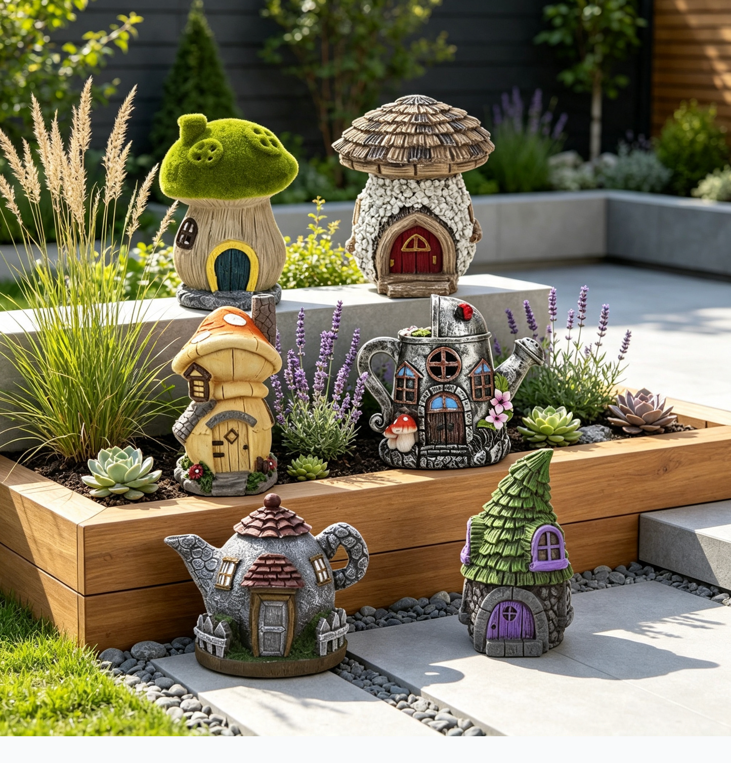 Enchanted Garden Woodland Miniature World Fairy Forest Dolls House Fairyland