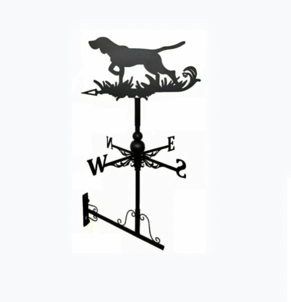 Dog floor stand and wall mounted weathervane