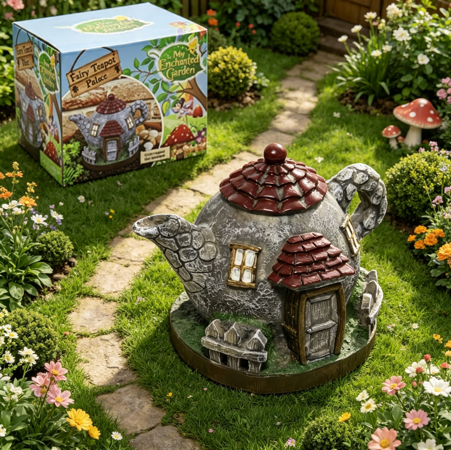 Enchanted Garden Woodland Miniature World Fairy Forest Dolls House Fairyland