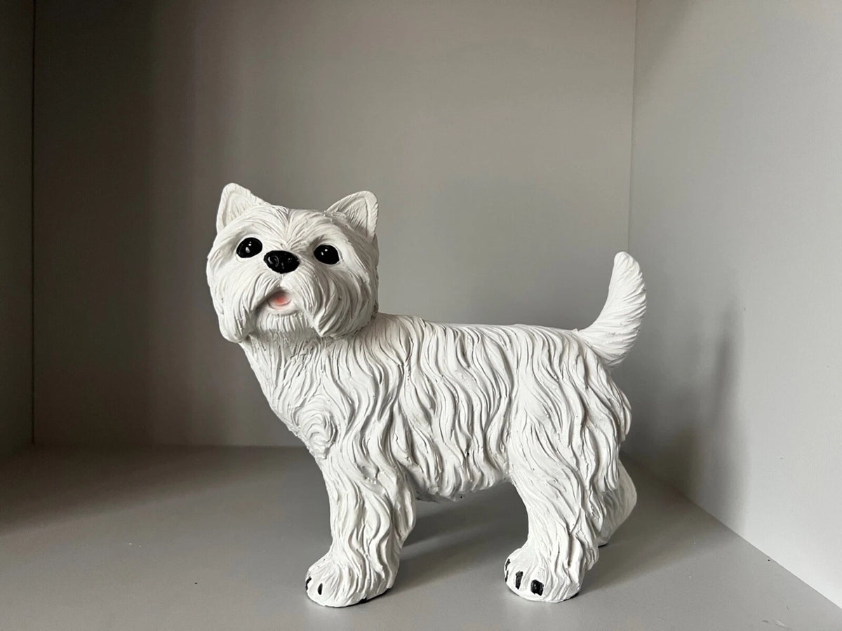 Westie Dog Garden Ornament Statues Sculpture Outdoor Resin Puppy Figurine Pup