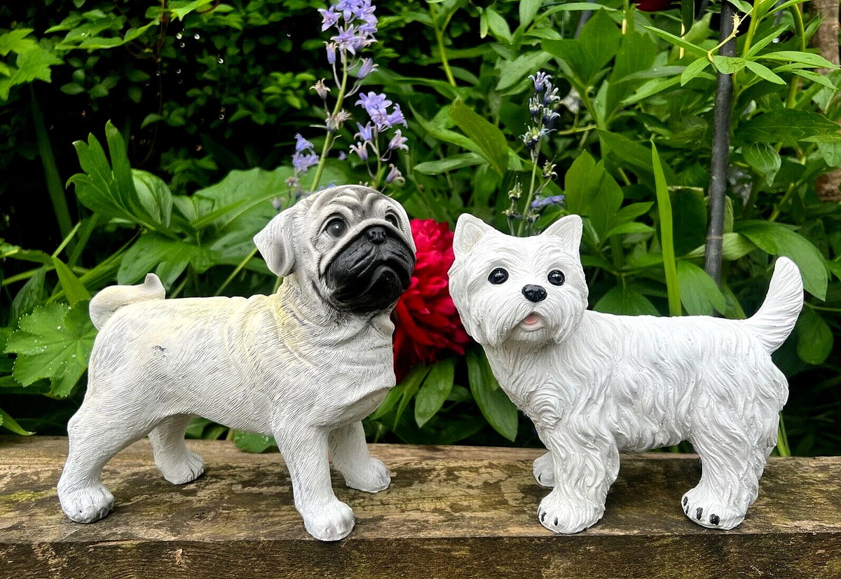 Westie Dog Garden Ornament Statues Sculpture Outdoor Resin Puppy Figurine Pup