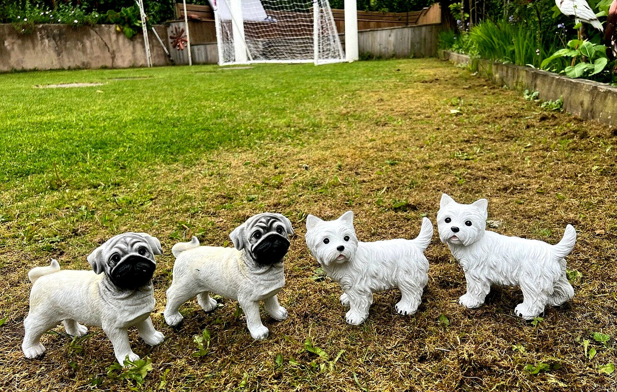 Westie Dog Garden Ornament Statues Sculpture Outdoor Resin Puppy Figurine Pup